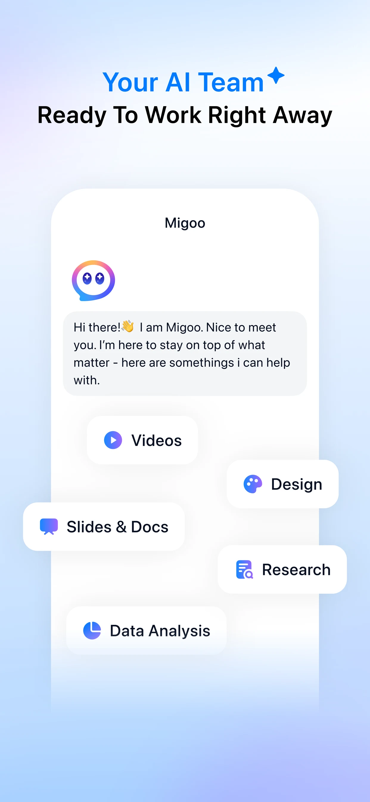 Migoo - AI Team for Every Task screenshot